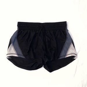Black athletic shorts